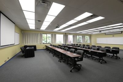 One of our Conference Rooms from the front - classroom style