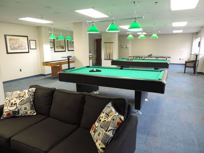 Pool Tables in our Recreation Lounge